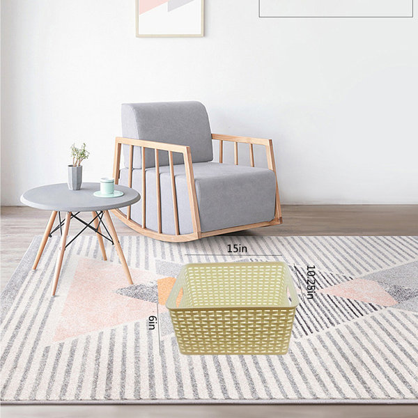 WEUHHoe Large Plastic Rattan Storage Box Basket Organizer Wayfair Canada